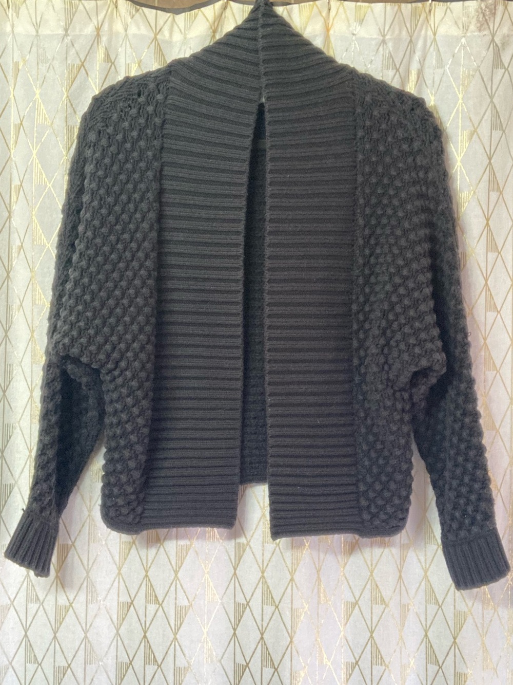 GAP Chunky Black Popcorn Cardigan
